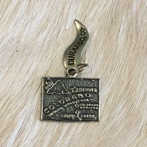 Sterling Silver Colorado, Durango Charm